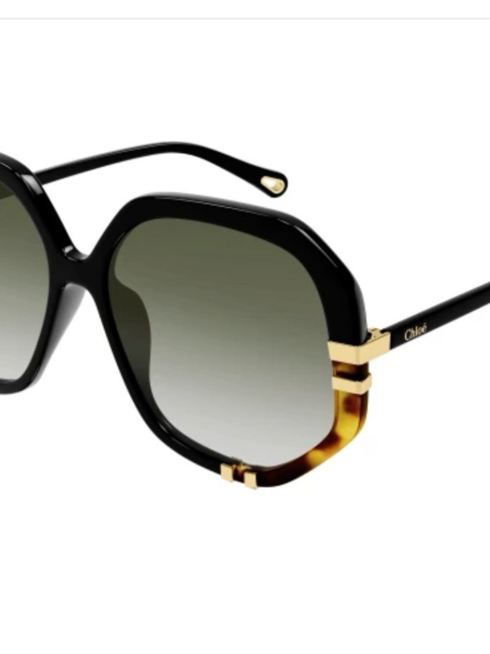 Chloe Black & Tortoiseshell Women's Sunglasses